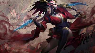 Blood Moon Akali by Desaux - Available in Wallpaper Engine for you