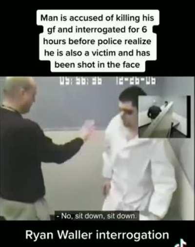 This is an insane story of a man who was involved in a breaking and was the victim of a shooting. The police thought he was the suspect and took him to interrogation for 6 hours, all while he had been shot in the head, the entry point was his eyeball and 