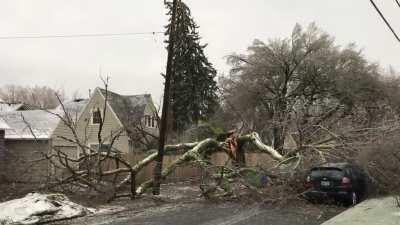 Last big ice storm in Portland was in 2016