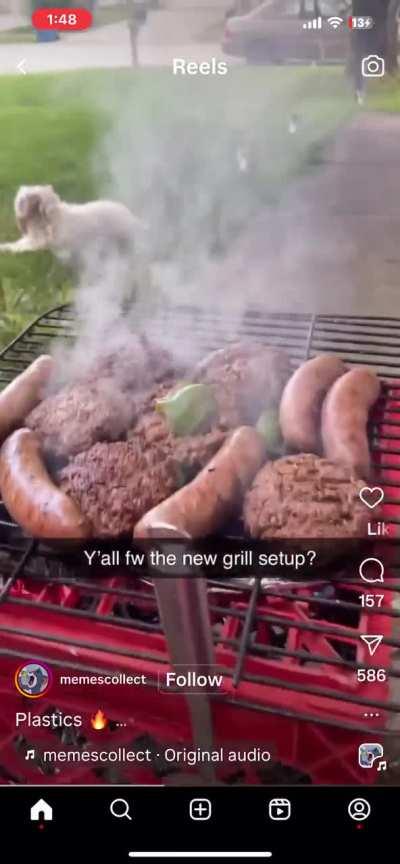 DYI Grill for that true BBQ flavor. 