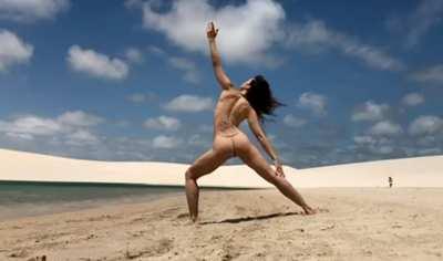 Nude Yoga Somewhere in Brazil