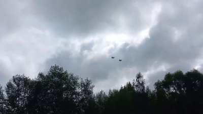 Ukranian F-16 flyby