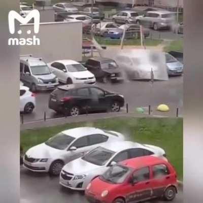 WCGW If I walk this huge sheet of plastic during a storm