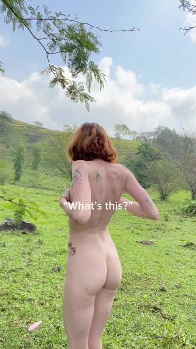 My short film - 🎞️ - finding a mysterious crystal on my Daddy’s land and fucking it before 😈😈😈 (Vid Available On My FANSLY) #nudistgoals 