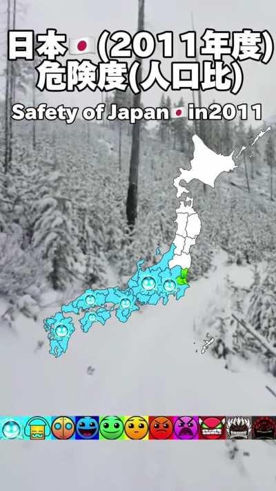 Safety of Japan🇯🇵in 2011