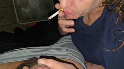 Smoking and Sucking dick 