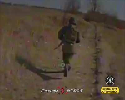 Ukrainian drones hit Russian infantry soldiers directly