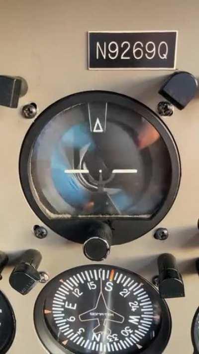 Attitude indicator was drunk today