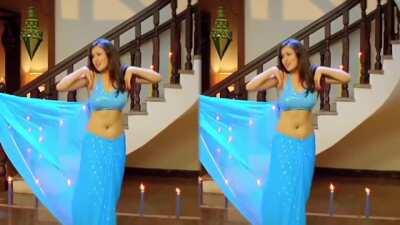 Sada Super Hot Saree Navel