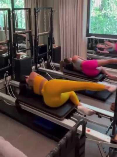 Kylie Jenner working out