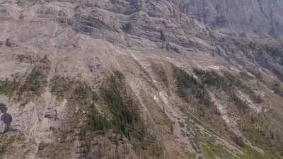 After hiking in and out of Mt Assiniboine, flying in for another trip was an absolute treat. The views were just insane from the helicopter.