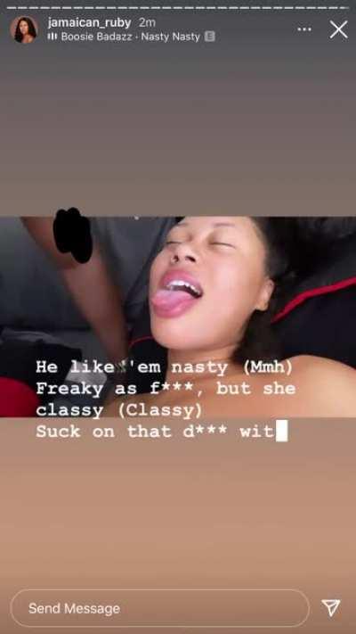 🧢🧢 she posting this fake shit cause everybody knows she scamming #jamaicanruby