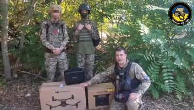 Ukraine Aid Operations - Greetings from British fighter 