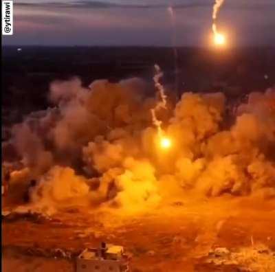 IDF destroys what is reportedly a ammunition depot with a massive explosion somewhere in the Gaza strip.