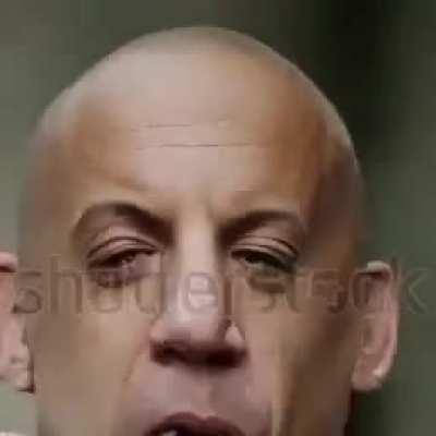 Vin Diesel eating hamburger