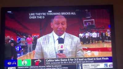 Stephen A Smith making a bold prediction after game 5.