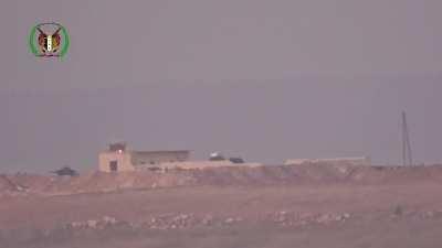 Mountain Hawk Brigade BGM-71 TOW team targets an SAA technical - Aleppo - 2016