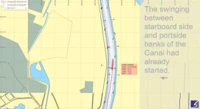 Ever Given AIS Track until getting stuck in Suez Canal, 23/03/2021