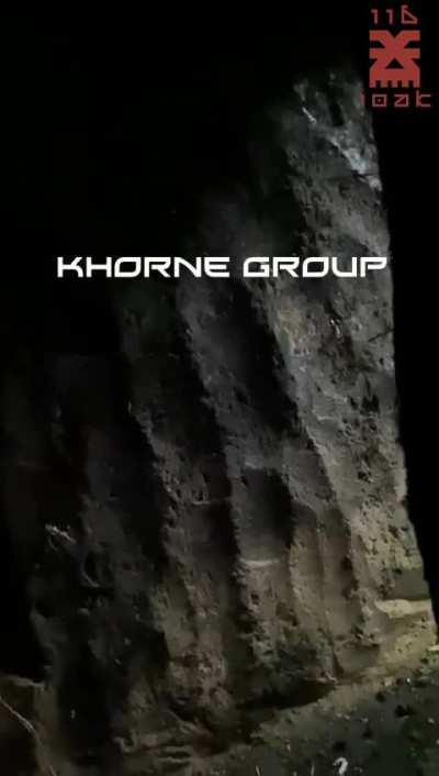 Ukrainian soldier inside his shelter records the loud sound of artillery hitting the surrounding area, Kharkiv front. Khorne Group, 116th Separate Mechanized Brigade. June 2024