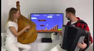 Couple absolutely nails the super Mario theme