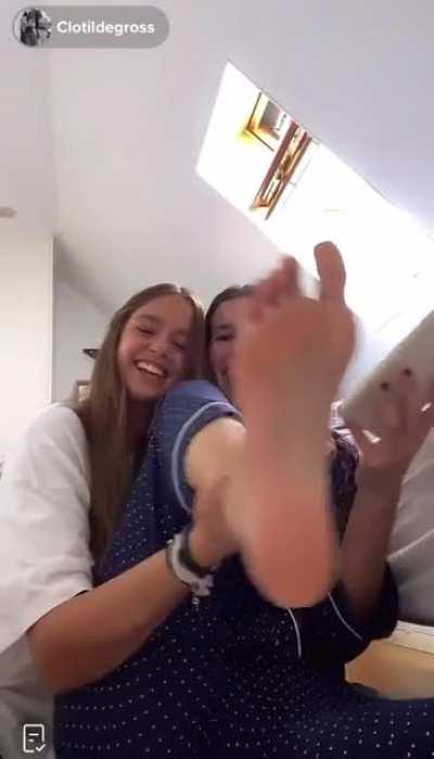 @clotildeegross feet on TikTok live just now.