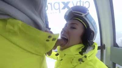 Cum on Her Tongue at The Cable Car