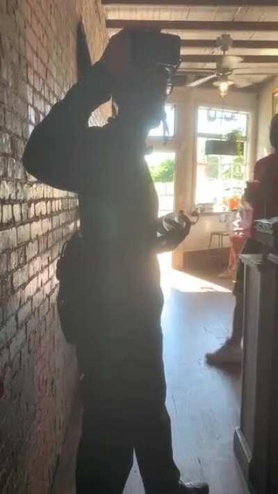 Witnessed a male Karen refuse to wear mask and make threats to patrons and staff at Headquarters Coffee