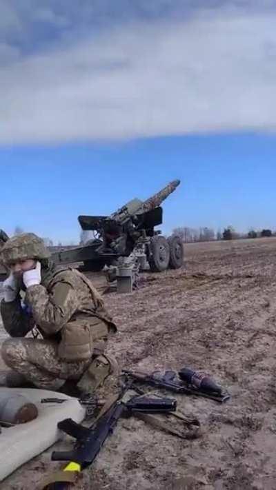 Ukrainian artillery strikes again.