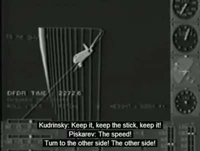 Aeroflot 593 crashed in 1994 when the pilot let his children control the aircraft. This is the crash animation and audio log.