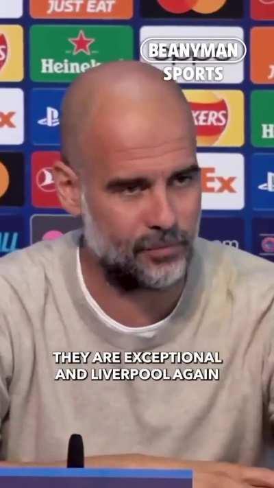 Pep Discussing His Rivals