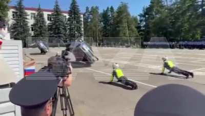Russian Cops Show Off Their Driving Skills
