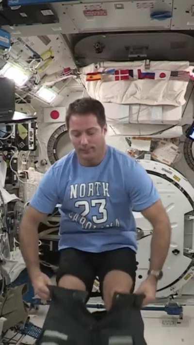 Putting pants on while in space