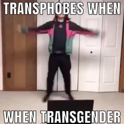 transphobe owned funny haha rekt transphobe rekt