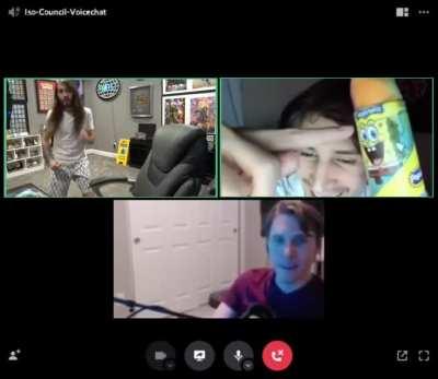 Just a normal discord call.