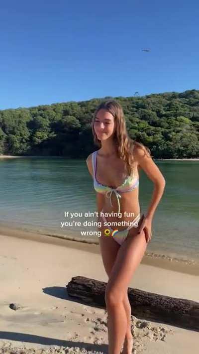 Emily Feld modelling bikinis for Vincija Swim COMPILATION [All IG/TikTok vids]