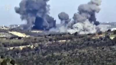 The IDF carries out retaliatory strikes against Hezbollah targets in response to an ATGM attack on Israel's Kiryat Shmona (1/8/24 - Southern Lebanon)