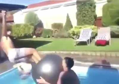 WCGW if I hold the ball like this for them to kick?