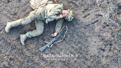 K2 Battalion - UAV operator eliminates scattered enemy soldiers after unsuccessful Russian assault - Siversk, Bakhmut district, Donetsk Oblast