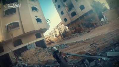 Urban warfare footage of 