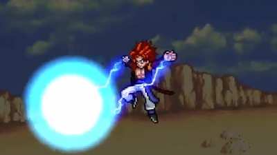 Base Cabba vs SSJ4 Gogeta (@Fade_Coms )