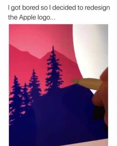 The way they edit the logo