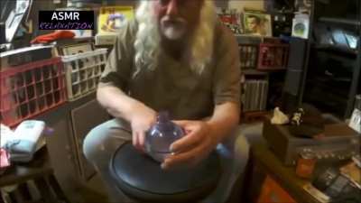 Grizzled guy shows how to clean vinyl records