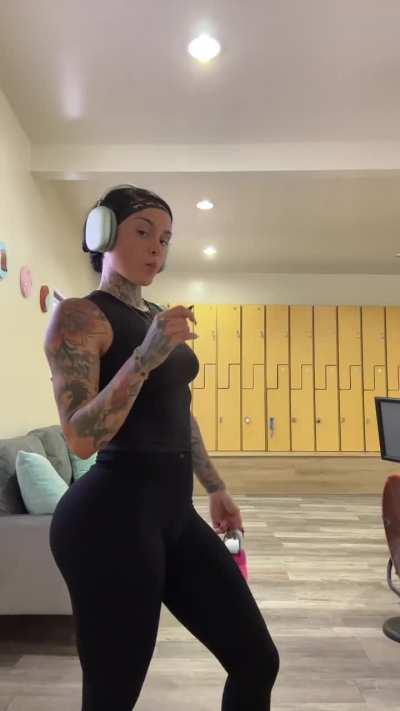 Showing off her workout fit | TikTok 5/19/24