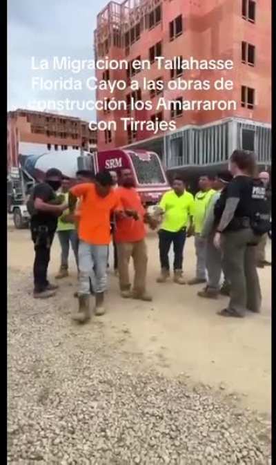 ICE conducted a huge immigration raid at a construction site in Tallahassee, Florida. 5/29