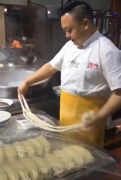 Handmade noodles in seconds.