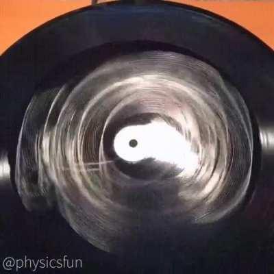 There's hidden hologram under the Star War vinyl record