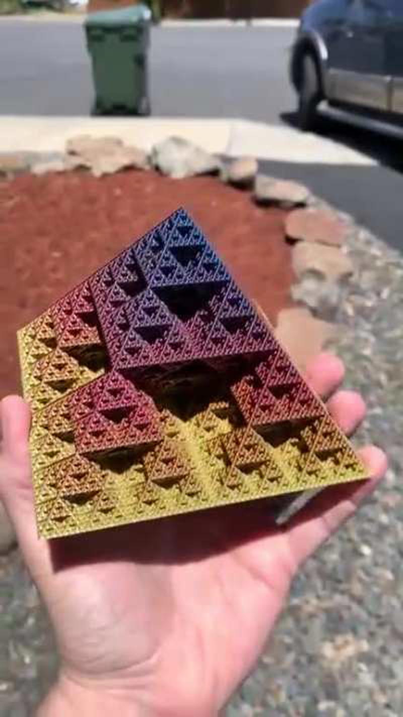 This rainbow pyramid