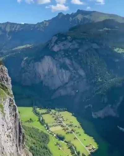 Insane Breathtaking Cliff Hiking in Interlaken, Switzerland. Will you do this? Every step matters!!