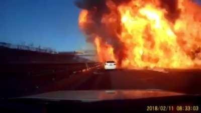 Driving through a tanker spill (cross post from Abrupt Chaos)