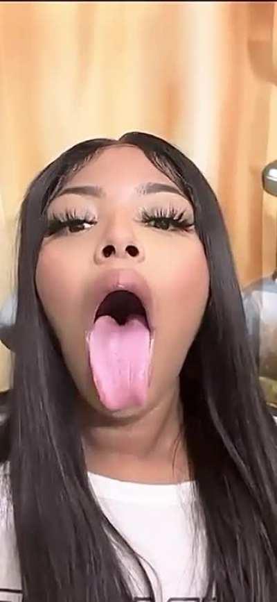 Ebony long tongue